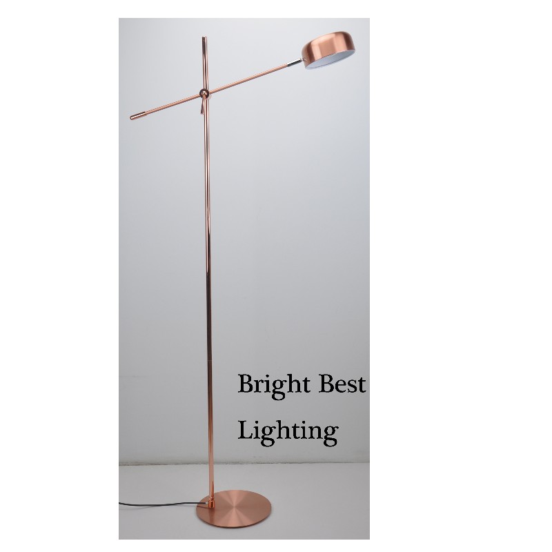 Staande lamp met instelfunctie en vlakke voet