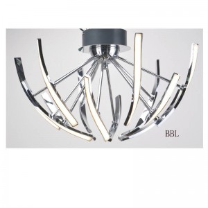 LED-plafondlamp met aluminium strip