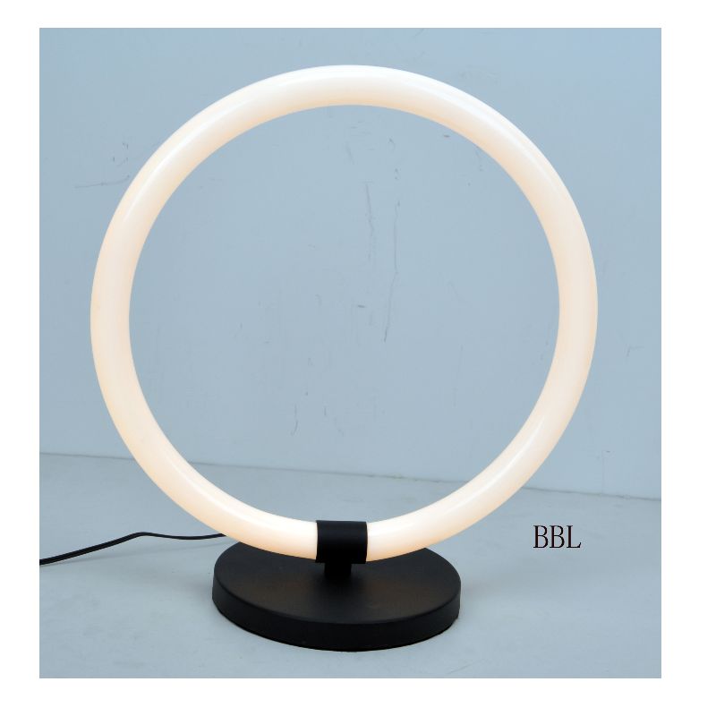 LED -tafellamp met acrylronde ring