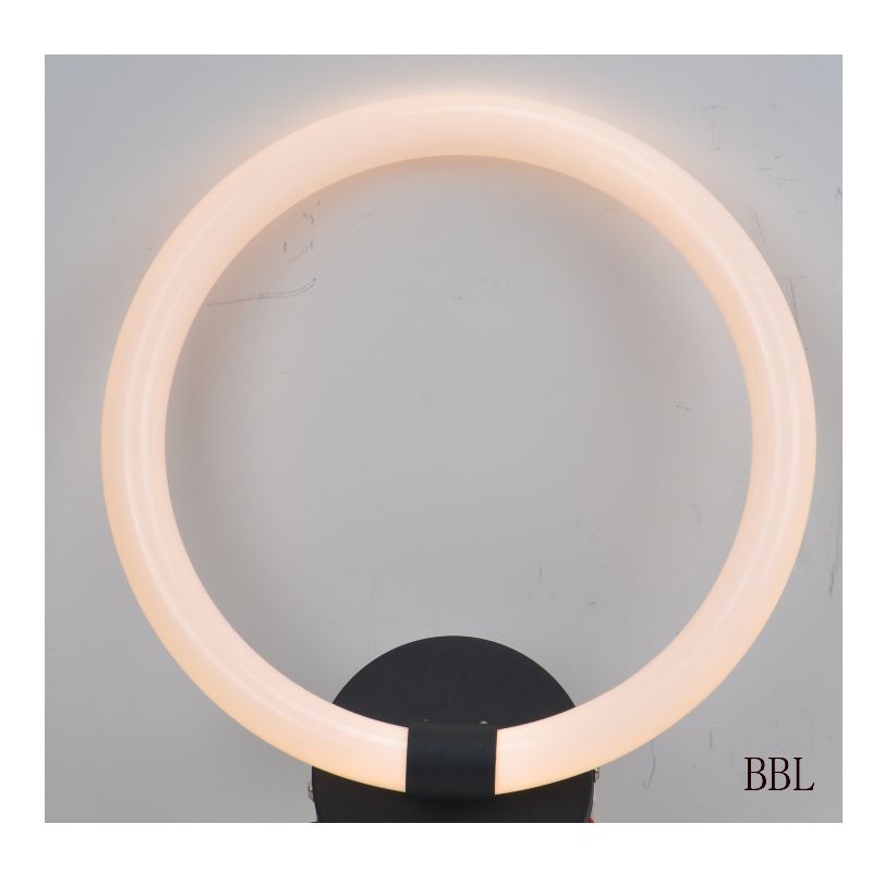 led wandlamp met acrylronde ring