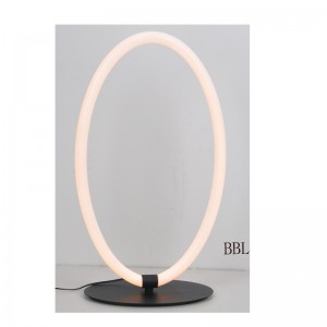 LED-tafellamp met ovale acrylbuis