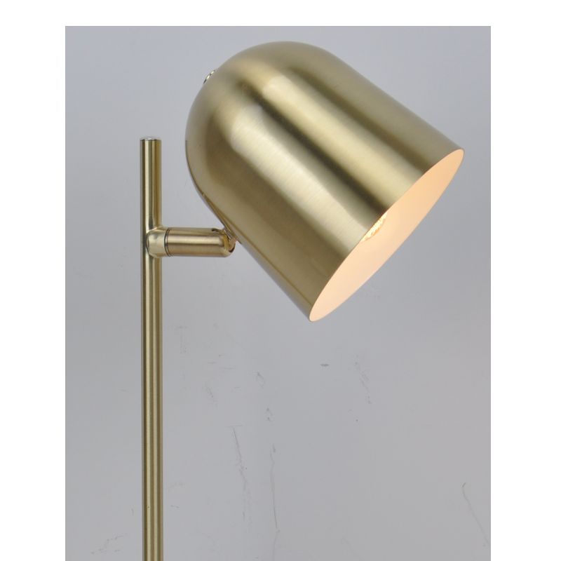 Tafellamp met draaibare metalen kap