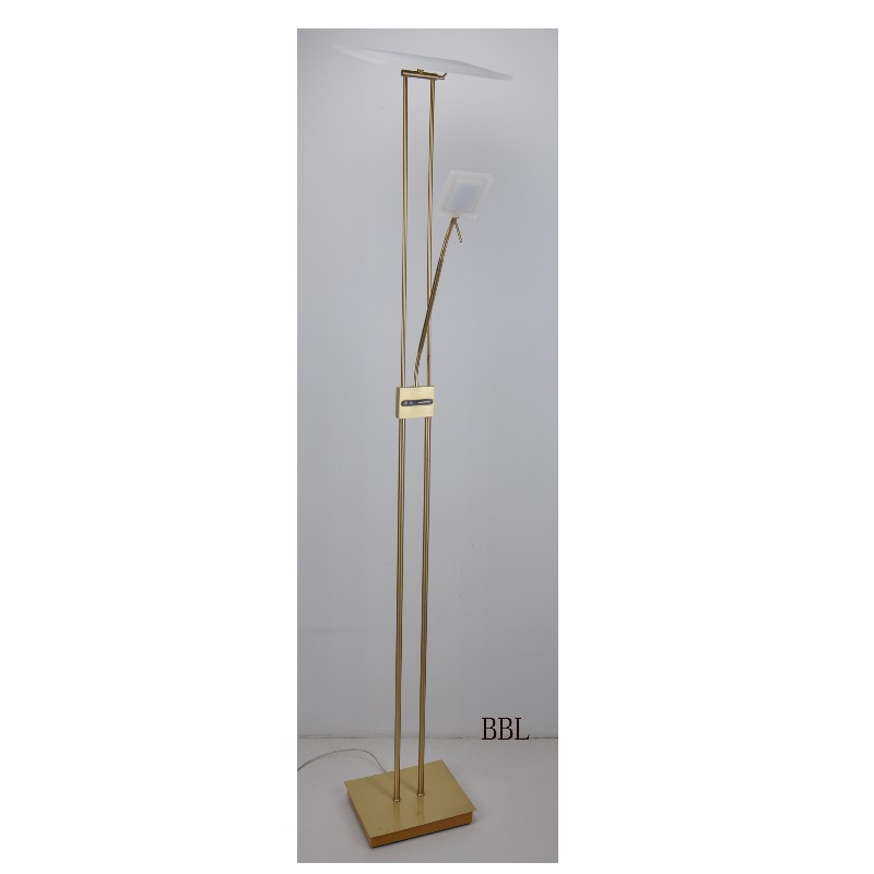 Led moeder & zoon vloerlamp met aanraakdimmer op de lampbehuizing